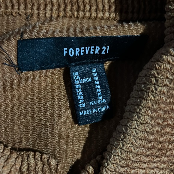 FOREVER 21 brown button up shirt jacket 🤎 - Picture 3 of 5